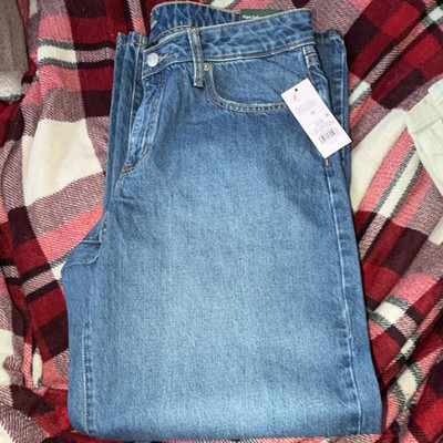 Wild Fable Blue Medium Wash Denim Jeans Classic Fit Straight Mid Rise 5-Pocket