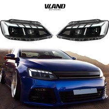 Juego de faros LED VLAND para VW Jetta MK6 Sagitar 2012-2018 secuencial y animación