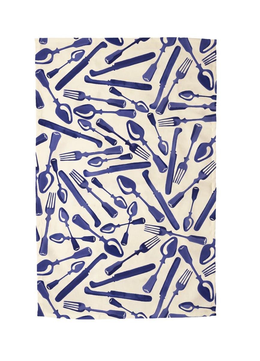 Emma Bridgewater - 100% Cotton - Tea Towel 48 x 70cms - Knives & Forks