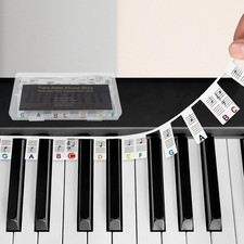 Piano Notes for Beginner, Removable 88-Key Full Size Piano Labels, 61 Key