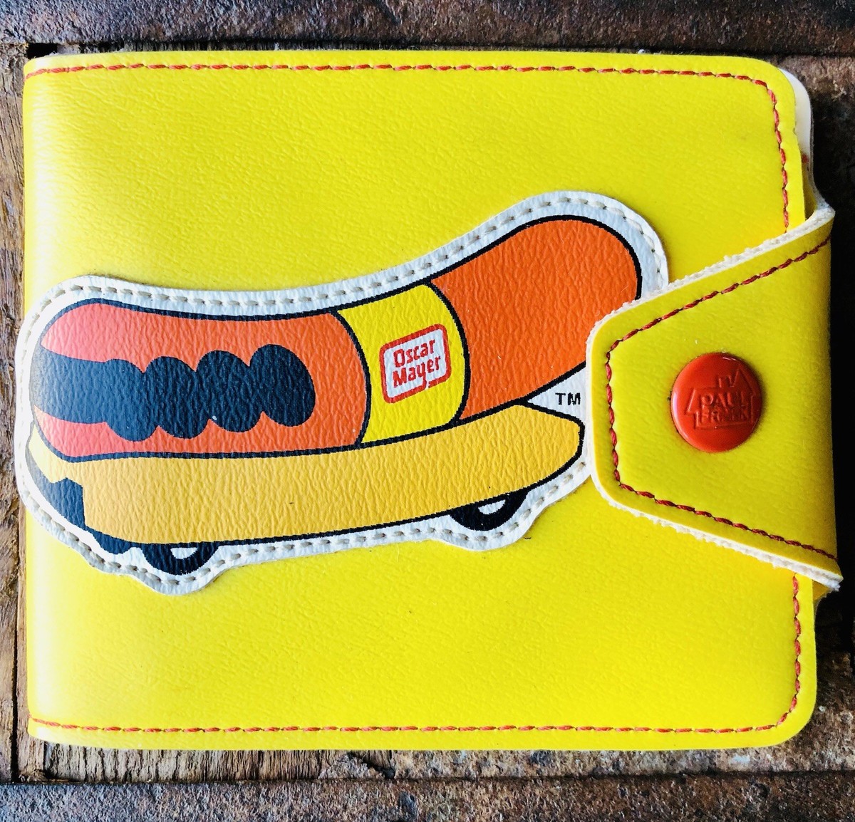 VTG PAUL FRANK Wallet Oscar Mayer Collab Bifold Wienermobile