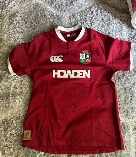FIN SMITH SIGNIERT 2025 CANTERBURY BRITISH IRISH LIONS RUGBY SHIRT ENGLAND PROOF
