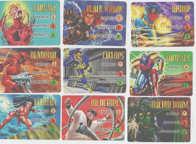 Vintage 1995 Marvel Overpower 27 Different Hero Cards ''U PICK ONE'' From List NEW