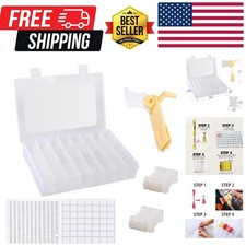Embroidery Floss Organizer, Cross Stitch Thread Storage Box Tools - Bobbin Wi...