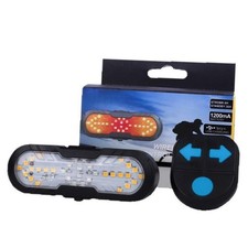 Electric for Bicycle Lights，Bicycle Remote Control Warning Taillights Black