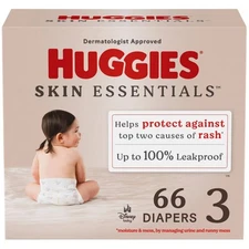 Huggies Skin Essentials Luxury Diapers – Size Size 3 Count 66ct