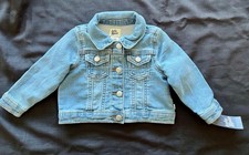 Osh Kosh Baby B  gosh Blue Knit Denim Jean Jacket. Size 12M. New with Tags