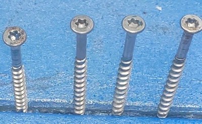 Outdoor Wood Deck Srews #10 × 2.5  Torex Drive.  Ten Screws Unit.