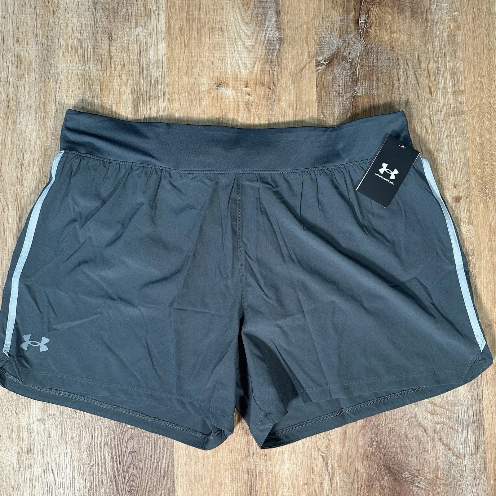 NEW Under Armour UA SpeedPocket 5” Running Shorts Mens Size XXL Black 1377485