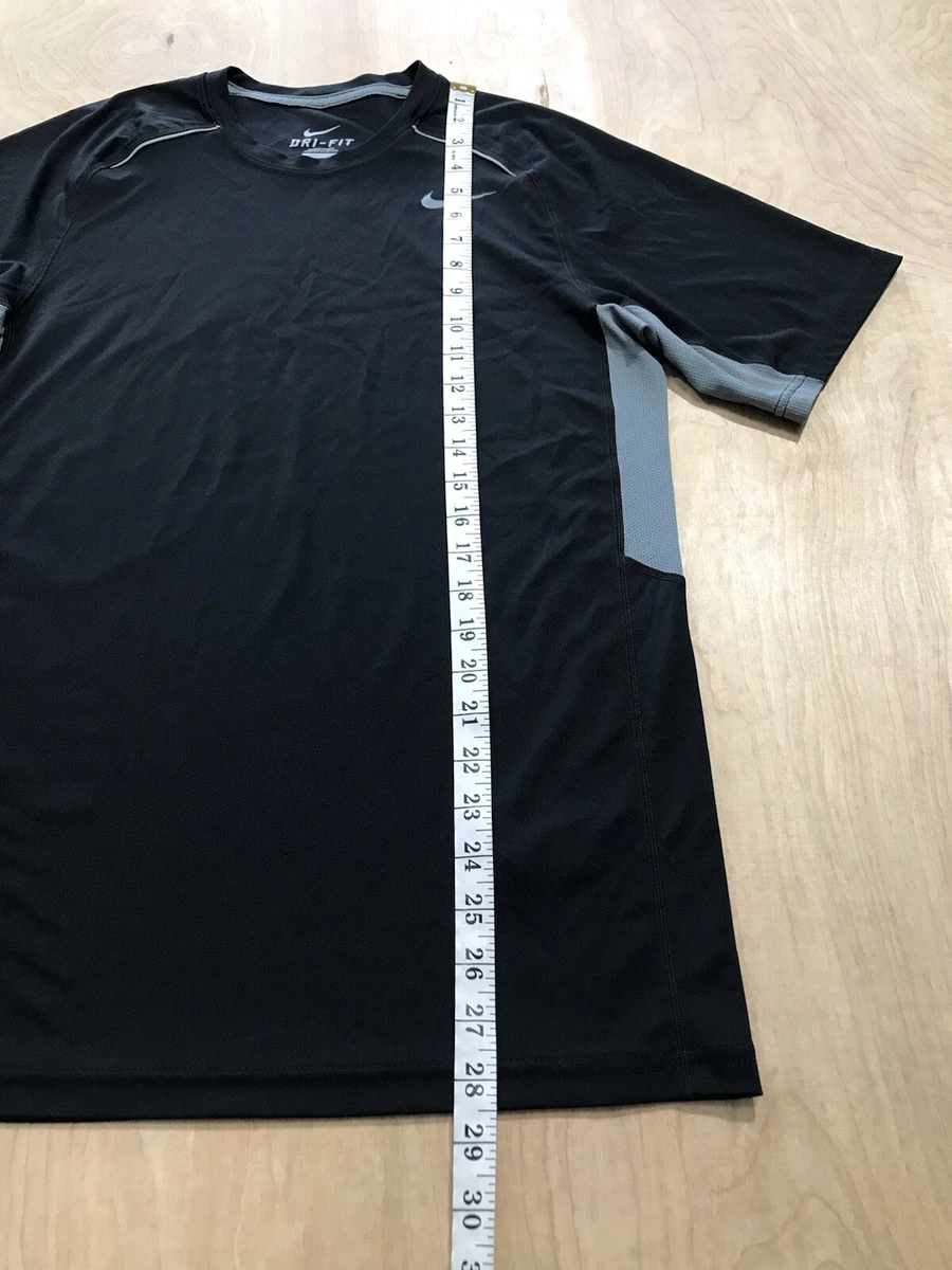 Nike Dri Fit sportliches T Shirt kurz rmelig RN 56323 Gr e Small schwarz grau