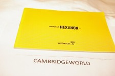 KONICA HEXANON NEW 63 PAGE LENS GUIDE BOOK GENUINE ORIGINAL