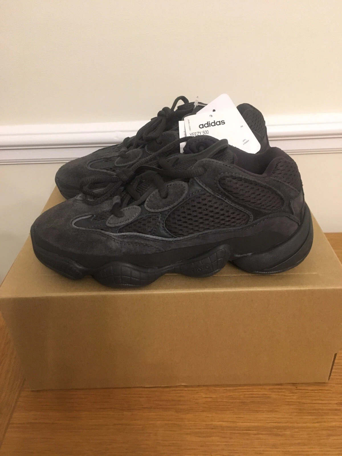 Adidas Yeezy 500 Utility nere F36640 UK 4 US 4.5 EU 36 2 3