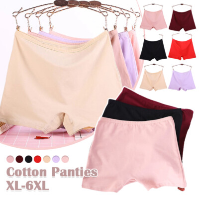 Women's Cotton Panties Underwear Shorts Pants Boxers Knickers Briefs Plus Size