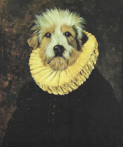Petit Basset "Don" - CUSTOM MATTED - Vintage Dog Art Print - Poncelet 0810