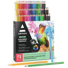 Colored Pencils for Adults 72 Color Pencils Triangular Drawing Pencils for Ar...