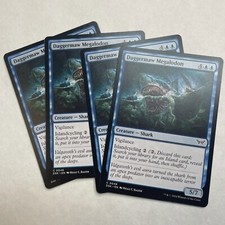 2 x MTG Daggermaw Megalodon Duskmourn: House of Horror Regular 0048 blue cycle