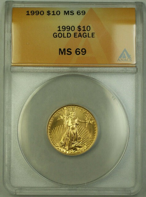 1990 1 Oz Gold American Eagle Ngc Ms 69