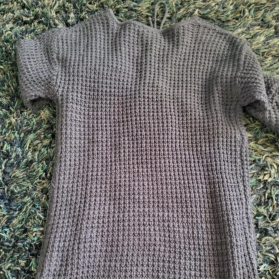 Suéter tejido con cordones azul Allison Brittney talla L Fantasycore Fairycore Boho Foto 4 de 4