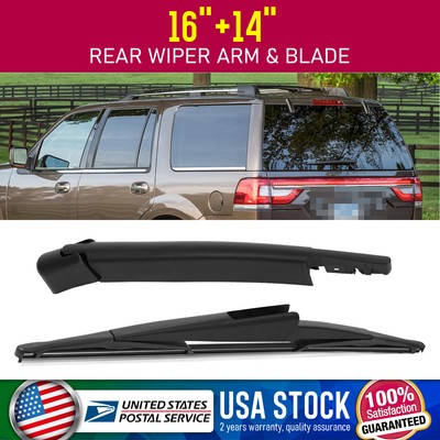 Super clean 14''+16'' Durable Windshield Rear Arm & Wiper Blade Perfect fit