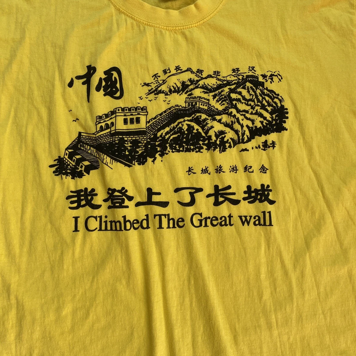 I Climbed The Great Wall T Shirt eBay