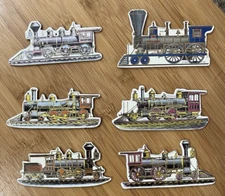 VTG. MERRIMACK PUBL. CORP 1989 DIE CAST CHRISTMAS TREE ORNIMENT SET OF 6 