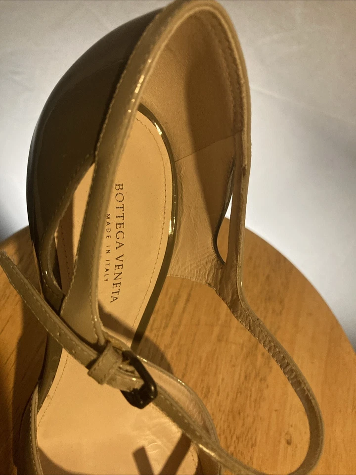 Туфли-лодочки Bottega Veneta милитаризмо зеленые и серые размер 37,5 США размер 7,5 - Изображение 2 из 4