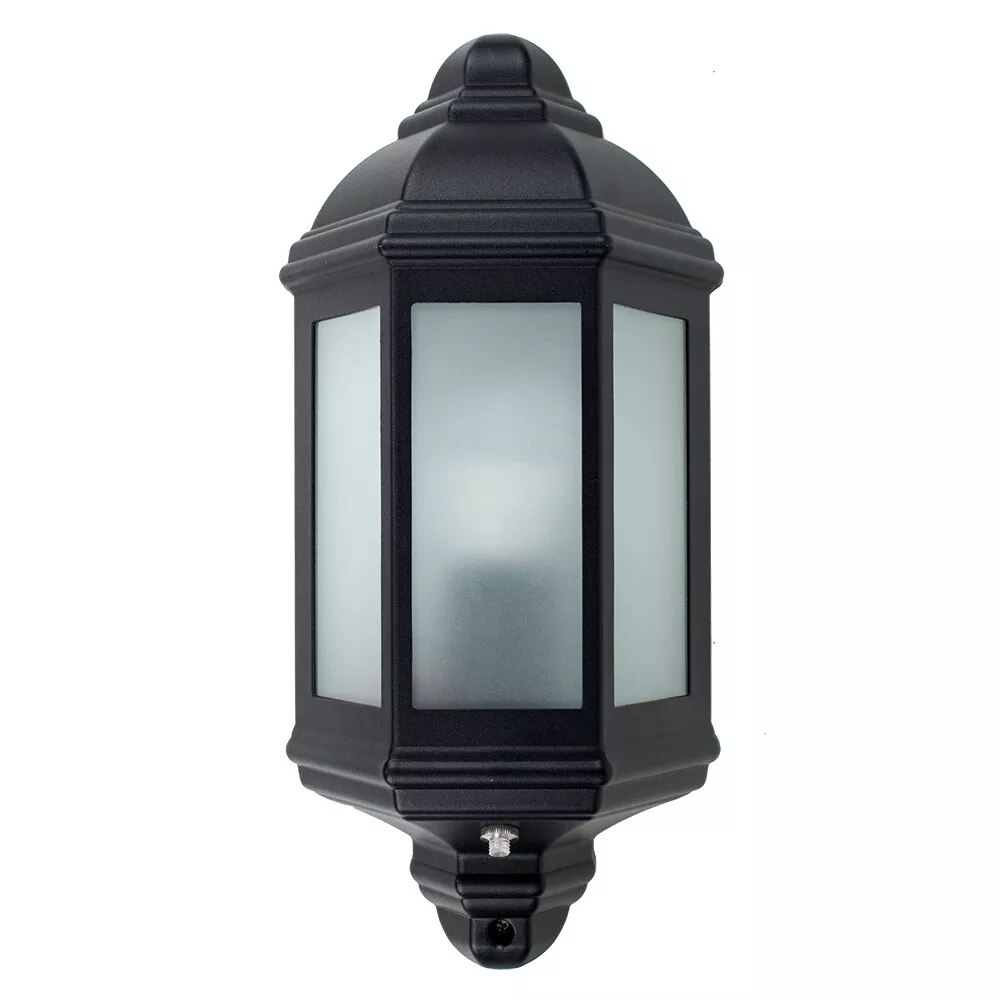 Modern Outdoor Security Bulkhead Wall Light Dusk Dawn PIR Motion Sensor Lamp