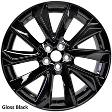 New 18" x 8" Gloss Black Replacement Wheel Rim 2019-2025 for Toyota Corolla