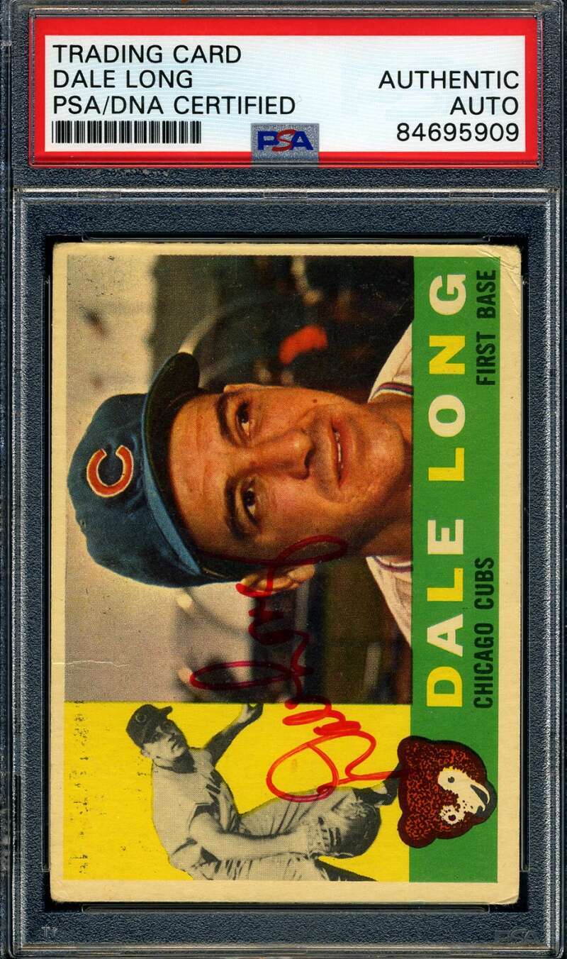Dale Long PSA DNA Signed 1960 Topps Autograph