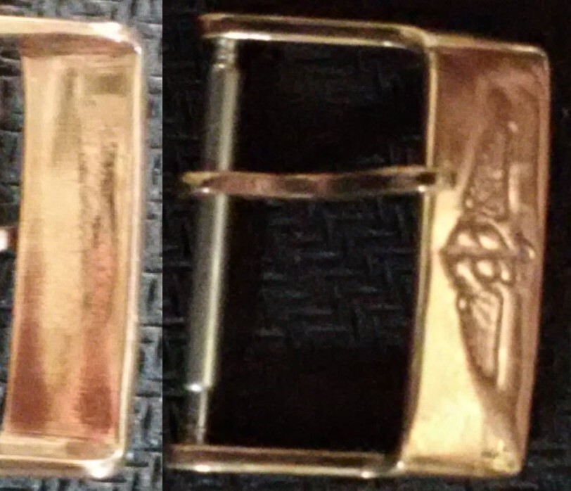 Vintage Breitling 18mm Rose Gold Plated Buckle Excellent Condition