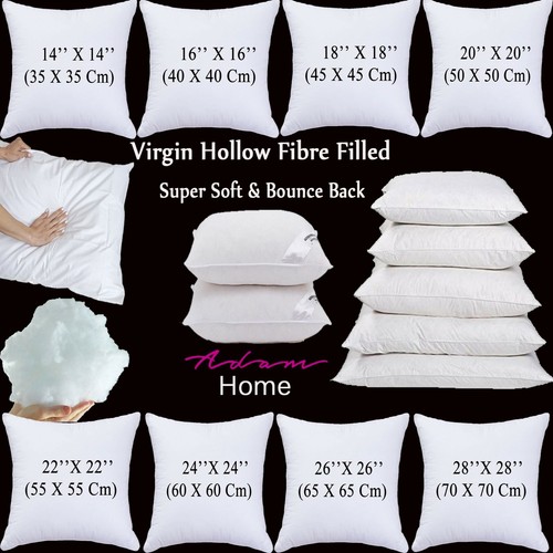 Cushion Pads Premium Quality Hollow Fibre Filled Pillow Inserts Inners