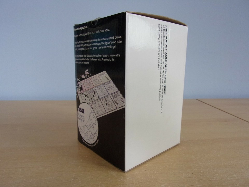 Jigsaw Puzzle Mensa 1000 Piece Jigsaw Jigsaw Puzzle Extra Tricky