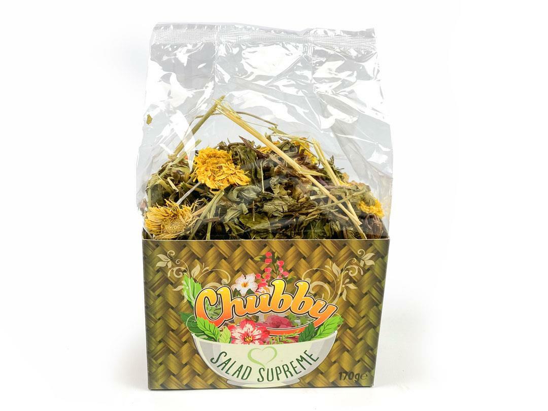 Chubby Herb & Flower Mix Treat for Rabbits, Guinea pigs & Small Animals 170g
