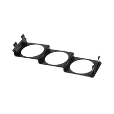 Universal 52mm 3 Hole Single DIN Radio Slot Pod Triple Gauge Meter Panel Mount