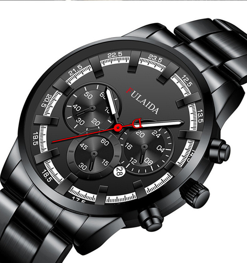 Mens Army Military Stainless Steel Wrist Watch Quartz Date Analog