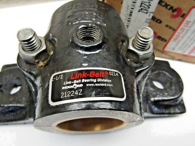 Rexnord Link-Belt 21224Z 1-1/2'' Split Journal Bronze Sleeve Pillow Block Bearing