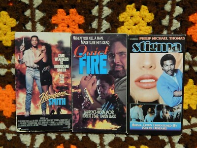 Hurricane Smith + Quiet Fire + Stigma (VHS x 3) Carl Weathers - Karen Black -
