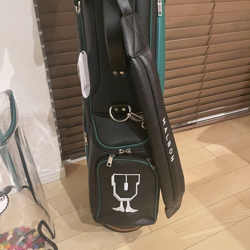 Malbon UNDEFEATED Golf Caddy Bag Green Black Includes 2 hood covers Japan - Picture 6 of 9