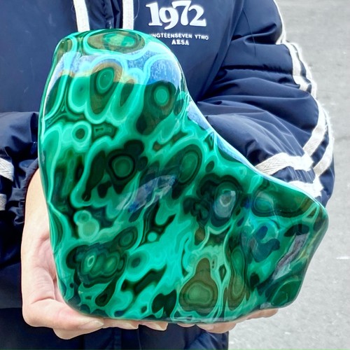 4.03LB Natural Peacock Stone Slices - Rare Green Stone Sample Collection - 第 11/13 張圖片