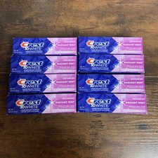 8 Pack Crest 3D White Fluoride Anticavity Toothpaste, Mint 0.85 oz Travel Size