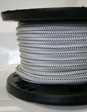 3/8″ 100 ft Bungee Shock Cord White With Black Tracer Marine Grade Heavy Duty