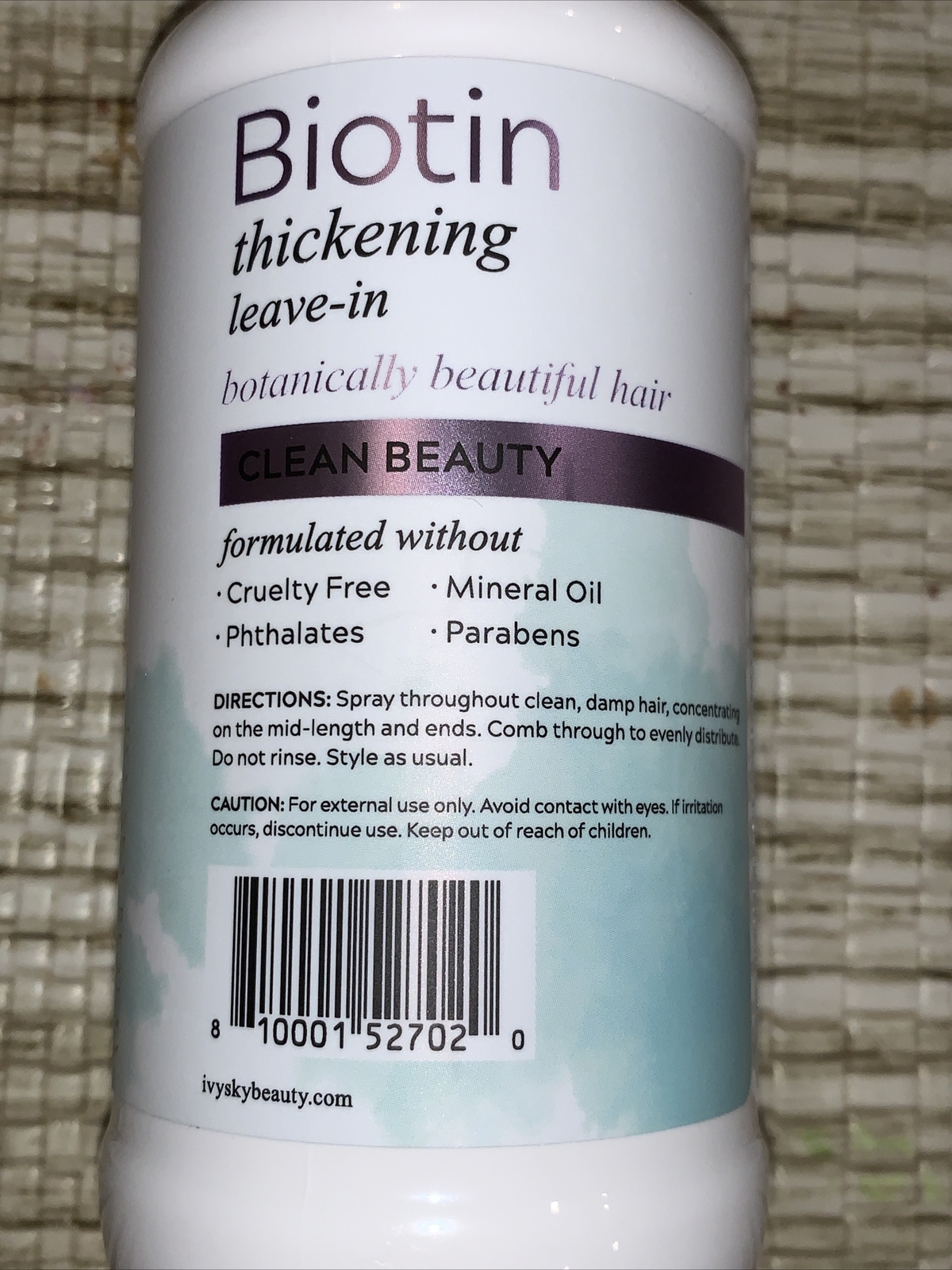 Ivy Sky Beauty Biotin Thickening Leave In Spray W Castor Oil 8 Fl Oz For Sale Online Ebay