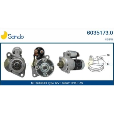 Starter Sando 6035173.0 für Mitsubishi Caterpillar