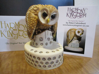 Harmony Kingdom Whoo's Coming? V2 Owl UK Made Box Figurine Sgn RARE