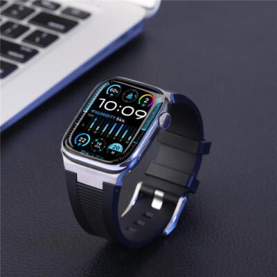 Premium Silicone Strap for Apple Watch Ultra 9 8 7 6 5 4 Liquid silica gel Band