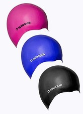 Splaqua Black Silicone Swim Caps