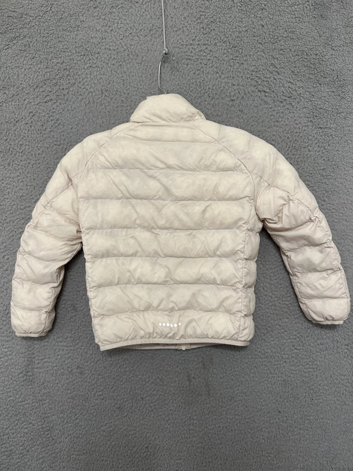 Chaqueta acolchada Uniqlo beige talla 5-6 cremallera completa niños nailon Foto 3 de 4