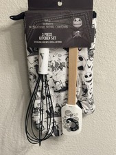 Disney Nightmare Before Christmas 3-Piece Kitchen Set Oven Mitt, Spatula, Whisk