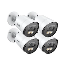 Full Color Night Vision Security Camera, 4pcs 1080P TVI Wired CCTV Surveillan...