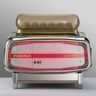 FAEMA E61 JUBILEE 2 GRUPPE EDELSTAHL NAGELNEUES ESPRESSO KAFFEEMASCHINE CAFE